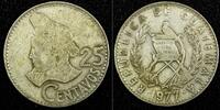 Guatemala 25 Centavos GUATEMALA Copper-Nickel 1977 KM# 278.1 (24 657) -