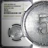 Algeria 5 Centimes Algeria Aluminum 1915 NGC MS66 TOP GRADED KM# TnB1 (011) -
