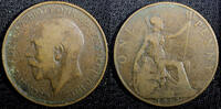 Guatemala 1 Penny Great Britain George V Bronze 1913 KM# 810 (23 598) -