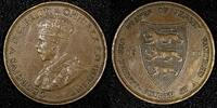 Jersey 1/24 Shilling Jersey George V Bronze 1911 Mintage-72 000 XF KM# 11 (24 842) -