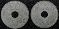 France 20 Centimes 1941 FRANCE Vichy French State Zinc 1941  WWII Issue ... 4,29 EUR  zzgl. 12,88 EUR Versand