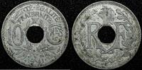 France 10 Centimes 1941 FRANCE Lindauer Zinc 1941  WWII Issue XF KM# 896... 4,29 EUR  zzgl. 12,88 EUR Versand