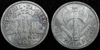 France 1 Franc 1943 FRANCE Aluminum 1943  WWII ISSUE XF+ KM# 902.1  (24 ... 4,29 EUR  zzgl. 12,88 EUR Versand