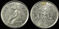 Belgium 50 Centimes 1922 Belgium Nickel 1922  French text XF KM# 87 (25 ... 4,25 EUR  zzgl. 12,88 EUR Versand