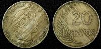 Peru 20 Centavos 1920 PERU Copper-Nickel 1920  KM# 215.1 (25 026) Uncert... 4,29 EUR  zzgl. 12,88 EUR Versand