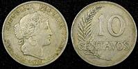 Peru 10 Centavos 1918 PERU Copper-Nickel 1918  1st Year Type KM# 214.1 (... 4,29 EUR  zzgl. 12,88 EUR Versand
