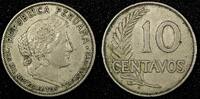 Peru 10 Centavos 1937 PERU Copper-Nickel 1937  KM# 214.2 (25 022) Uncert... 4,29 EUR  zzgl. 12,88 EUR Versand