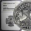 Germany 50 Pfennig Germany, Weimar Republic 1920 D NGC MS64 GEM BU Munich Mint KM# 27(1) -