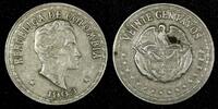 Colombia 20 Centavos Colombia Simon Bolivar 1963 Large Date Variety KM# 215.2 (26 989) -