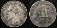 France 50 Centimes 1867 FRANCE Napoleon III Silver 1867 BB  Strasbourg K... 17,18 EUR  zzgl. 12,88 EUR Versand