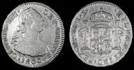 2 Reales 1800 Peru PERU Charles IV Silver 1800 LIMAE IJ   27mm KM# 95 (26 914) Uncertified