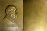 Austria Medal AUSTRIA Bronze Plaque 1911by S.Schwartz Anton Bettelheim-critic,journalist -