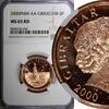 Gibraltar 2 Pence 2000 Gibraltar Elizabeth II 2000  BU NGC MS65 RD FULL ... 34,36 EUR  zzgl. 12,88 EUR Versand