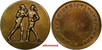 India BRONZE INDIA MADRAS PRESIDENCY 1939 BOXING MEDAL by F. Phillips 44mm XF (9553) -