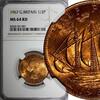 United Kingdom 1/2 Penny GREAT BRITAIN Elizabeth II 1967 NGC MS64 RD FULL RED KM# 896 (001) -
