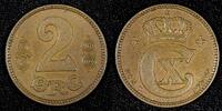 Denmark 2 Øre 1923 DENMARK Christian X Bronze 1923  Last Year Type aUNC ... 7,69 EUR  zzgl. 12,88 EUR Versand