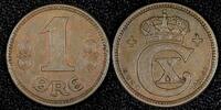 Denmark 1 Øre 1921 DENMARK Christian X Bronze 1921  ch.XF KM# 812.2 (27 ... 4,25 EUR  zzgl. 12,88 EUR Versand