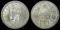 India Rupee India-British George VI Silver 1942 (B) Mint Luster KM# 556 (27 321) -