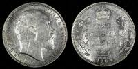India 1904 Rupee India-British Edward VII Silver Silver (.917) 30.6 mm KM# 508 (335) -