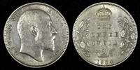 India 1904 Rupee India-British Edward VII Silver Silver (.917) 30.6 mm KM# 508 (339) -