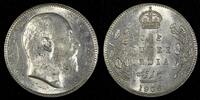 India 1906 Rupee India-British Edward VII Silver Silver (.917) Toned KM# 508 (27 344) -