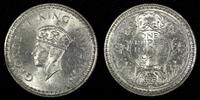 India Rupee India-British George VI Silver 1944 (B) Bombay Mint KM# 557.1 (27 319) -