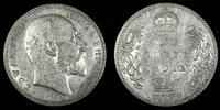 India 1907 Rupee India-British Edward VII Silver incused ''B'' Silver (.917) KM# 508 (2) -