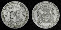 France 5 Centimes 1919 FRANCE Emergency coinage NOTGELD 1919  Ville de G... 8,55 EUR  zzgl. 12,88 EUR Versand
