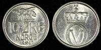Norway 10 Øre 1967 Norway Olav V 1967  Large letters KM# 411 (27 393) Un... 3,39 EUR  zzgl. 12,88 EUR Versand