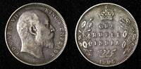 India Rupee India-British Edward VII Silver 1905 B AR-(.917) TONED KM# 508 (27 566) -