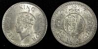 India Rupee India-British George VI Silver 1940 (B) Mint Luster KM# 556 (27 315) -