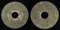 Morocco 25 Centimes Morocco ND Copper-Nickel 1921 Toned Y# 34.1 (27 624) -