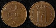 Norway 5 Øre 1951 NORWAY Haakon VII Bronze 1951  27 mm KM# 368 (27 619) ... 5,15 EUR  zzgl. 12,88 EUR Versand