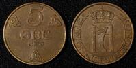 Norway 5 Øre 1940 NORWAY Haakon VII Bronze 1940  27 mm KM# 368 (27 620) ... 6,87 EUR  zzgl. 12,88 EUR Versand