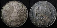 Mexico 8 Reales MEXICO Silver 1881 Mo MH Radiant cap Dark toned KM# 377.10 (27 552) -