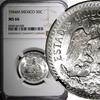 Mexico 50 Centavos Mexico ESTADOS UNIDOS Silver 1944 M NGC MS66 GEM BU KM# 447 (040) -