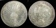 Mexico 8 Reales MEXICO Silver 1897 CN AM Culiacan Mint Luster aUNC/UNC KM# 377.3 (279) -