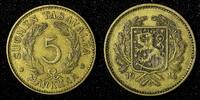Finland 5 Markkaa Finland Aluminum-Bronze 1936 S KM# 31 (27 715) -