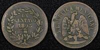 Mexico 1 Centavo Mexico Copper 1895 Mo Mexico City Mint KM# 391.6 (27 376) -