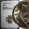 3 Pence 1968 Ireland Ireland Republic Copper-Nickel 1968   NGC MS65 Hare KM# 12a (038) NGC MS65
