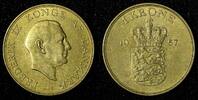 Denmark 1 Krone 1957 DENMARK Frederik IX Aluminum-Bronze 1957 C S  KM# 8... 4,29 EUR  zzgl. 12,88 EUR Versand