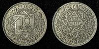 Morocco 10 Francs Morocco Mohammed V Copper-Nickel 1366 (1947) Y# 44 (27 683) -