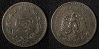 Mexico 5 Centavos MEXICO Bronze Bronze 1914 Mo 1st Year Type SCARCE DATE KM# 422 (417) -