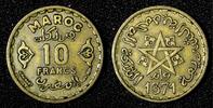 Morocco 10 Francs Morocco Mohammed V Aluminum-Bronze 1371 (1952) Y# 49 (27 666) -
