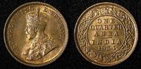 India 1/4 Anna India-British George V Bronze 1934 (C) UNC Red Toned KM# 512 (27 695) -