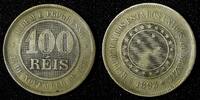 Brazil 100 Reis BRAZIL Copper-Nickel 1893 27 mm KM# 492 (27 816) -