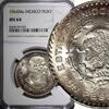 Mexico 1964 Peso Mexico ESTADOS UNIDOS MEXICANOS Silver Jose Morelos NGC MS64 KM#459(7) -