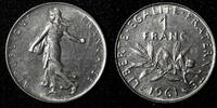 France 1 Franc 1961 FRANCE Nickel 1961  UNC KM# 925.1 (27 742) unz 2,58 EUR  zzgl. 12,88 EUR Versand