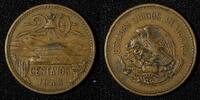 Mexico 20 Centavos Mexico ESTADOS UNIDOS MEXICANOS Bronze 1943 1st Year KM# 439 (581) -