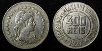 Brazil 400 Reis BRAZIL Copper-Nickel 1927 Liberty 30.2mm KM# 520 (27 793) -